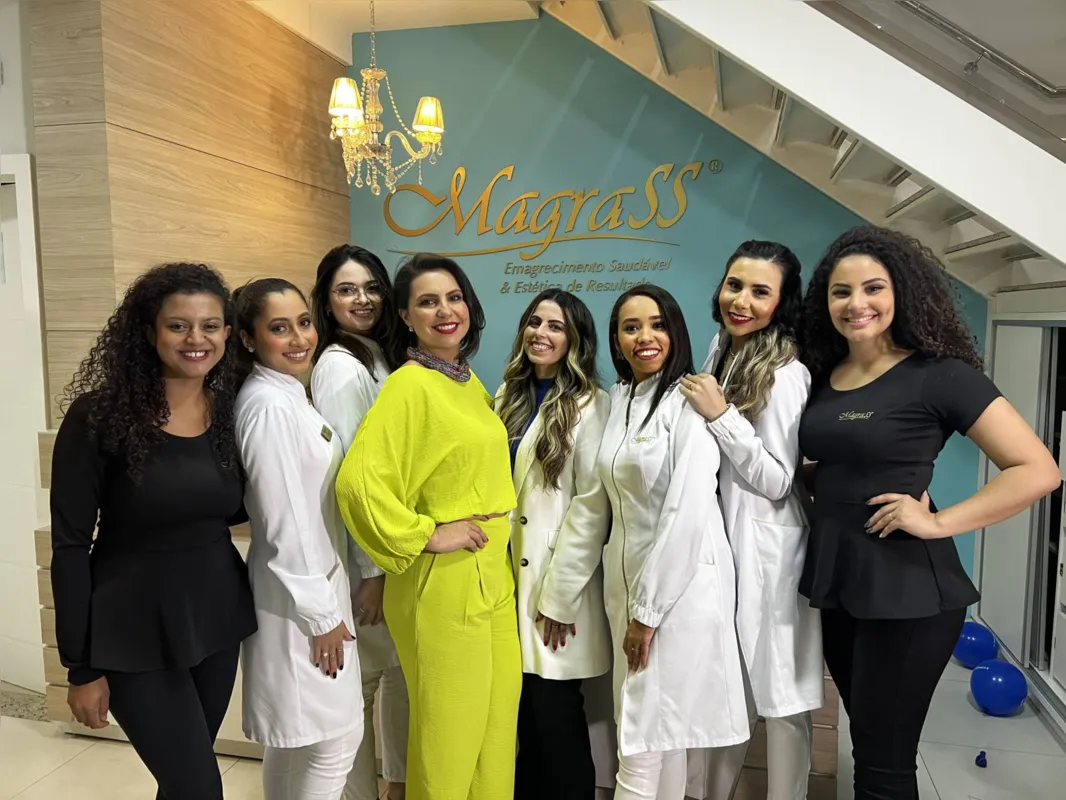 Fernanda Rocha e a equipe Magrass Cambé