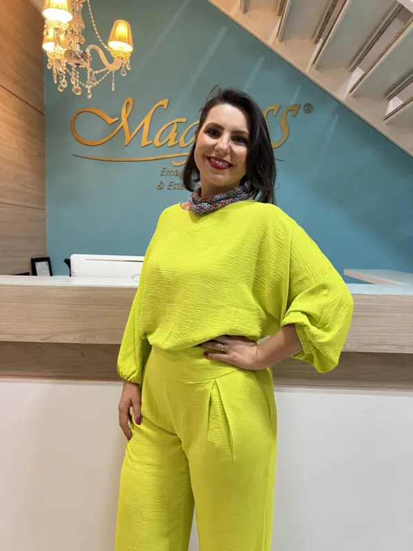 Fernanda Rocha no alto astral de sempre