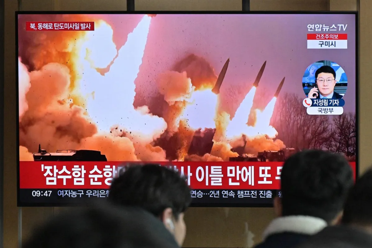 A Coreia do Norte disparou mais dois mísseis balísticos de curto alcance nesta terça-feira