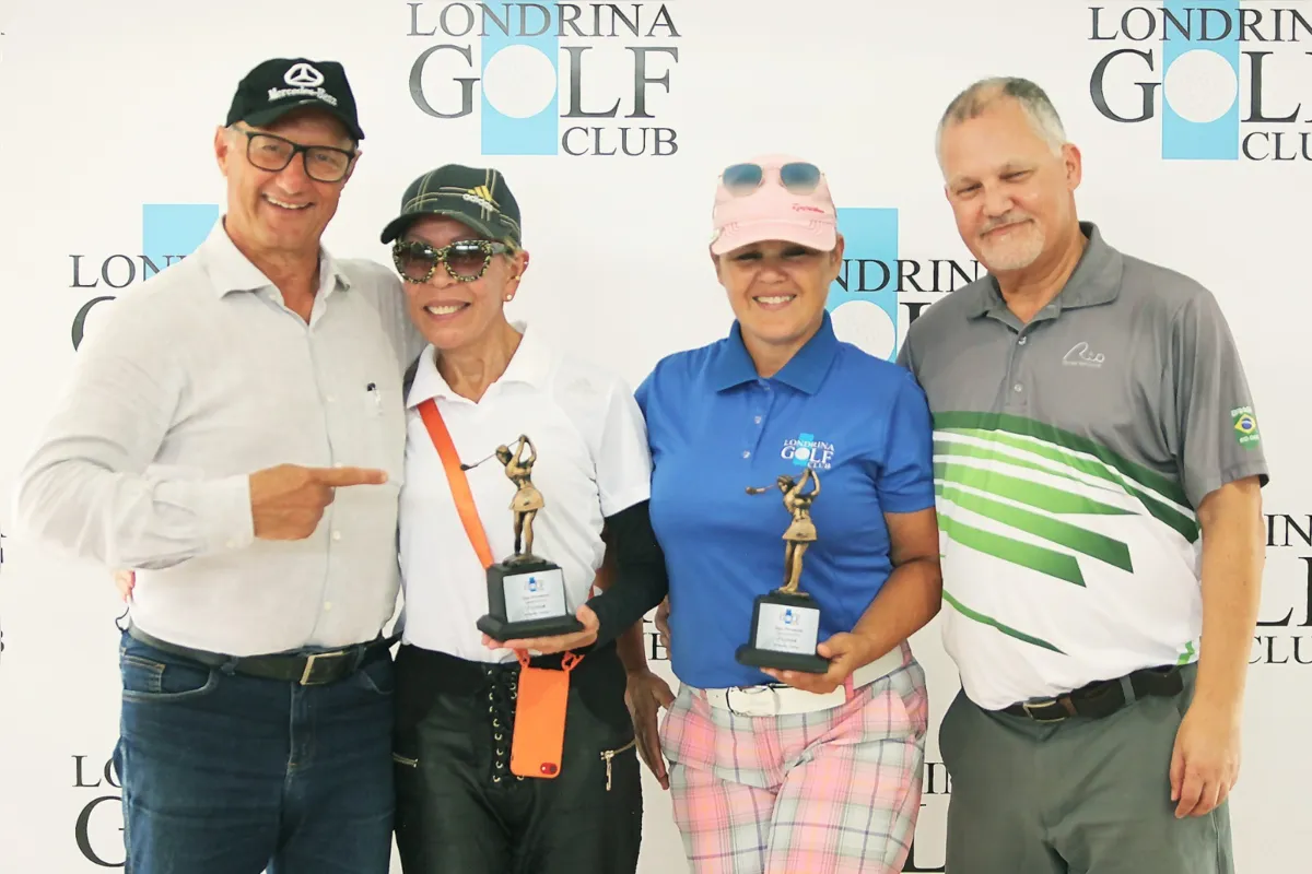 Luiz Carlos Bazzo, Daphne Pujol Bazzo primeiro na index de 23.4 ou +, Roselei Venético, primeiro na index até 23.3 e Joseph Venético do Maringá Golf Club