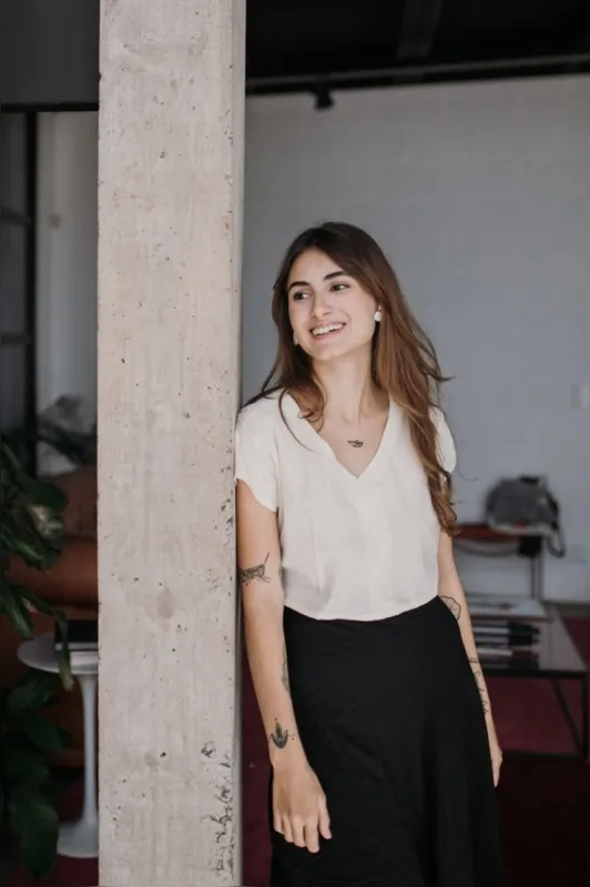 Lua Linda Pellicano Beltrame, artesã: alguns a chamam de Luana, pensando que Lua é apelido