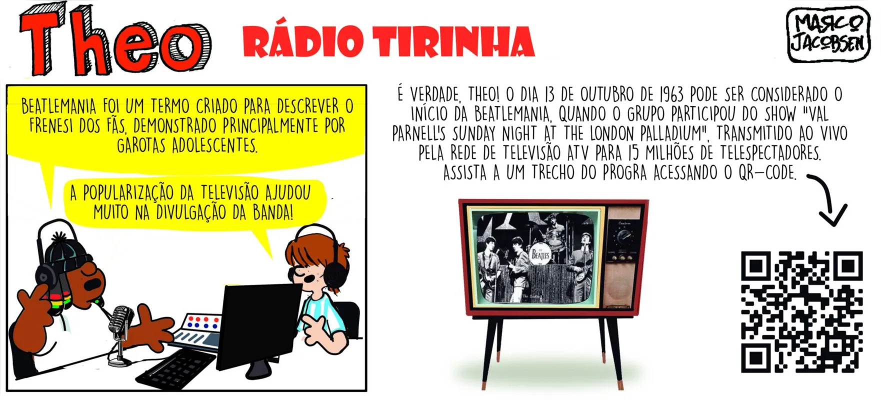 Imagem ilustrativa da imagem Divirta-se com as tirinhas de Edibar e Theo
