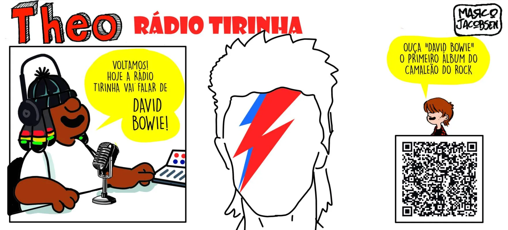 Imagem ilustrativa da imagem Divirta-se com as tirinhas de Theo e Edibar