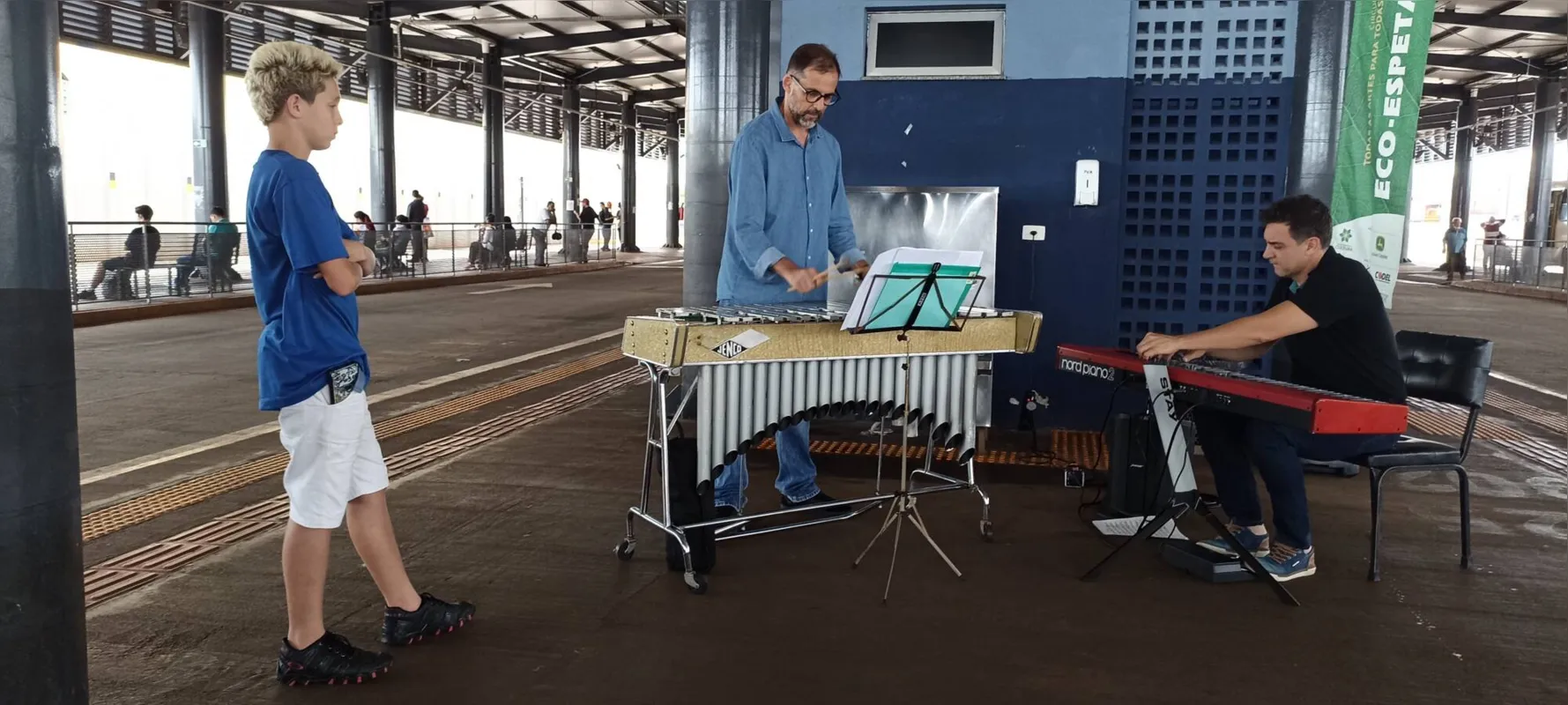 Felipe Henrique do Nascimento Marques: "É bem bonito ver de perto assim, dá até vontade de aprender música"