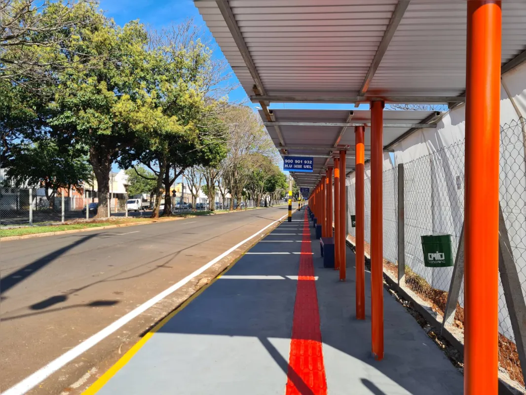 Estrutura provisória fica na avenida Lucílio de Held, distante cerca de 400 metros do terminal