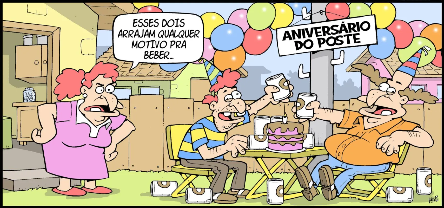 Imagem ilustrativa da imagem Humor para o fim de semana com as tirinhas de Theo e Edibar