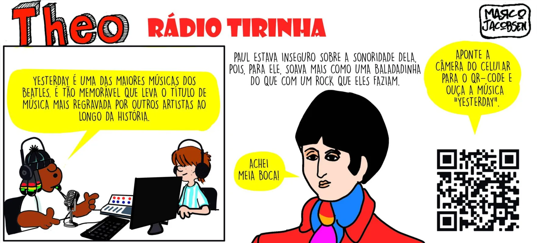 Imagem ilustrativa da imagem Humor para o fim de semana com as tirinhas de Theo e Edibar