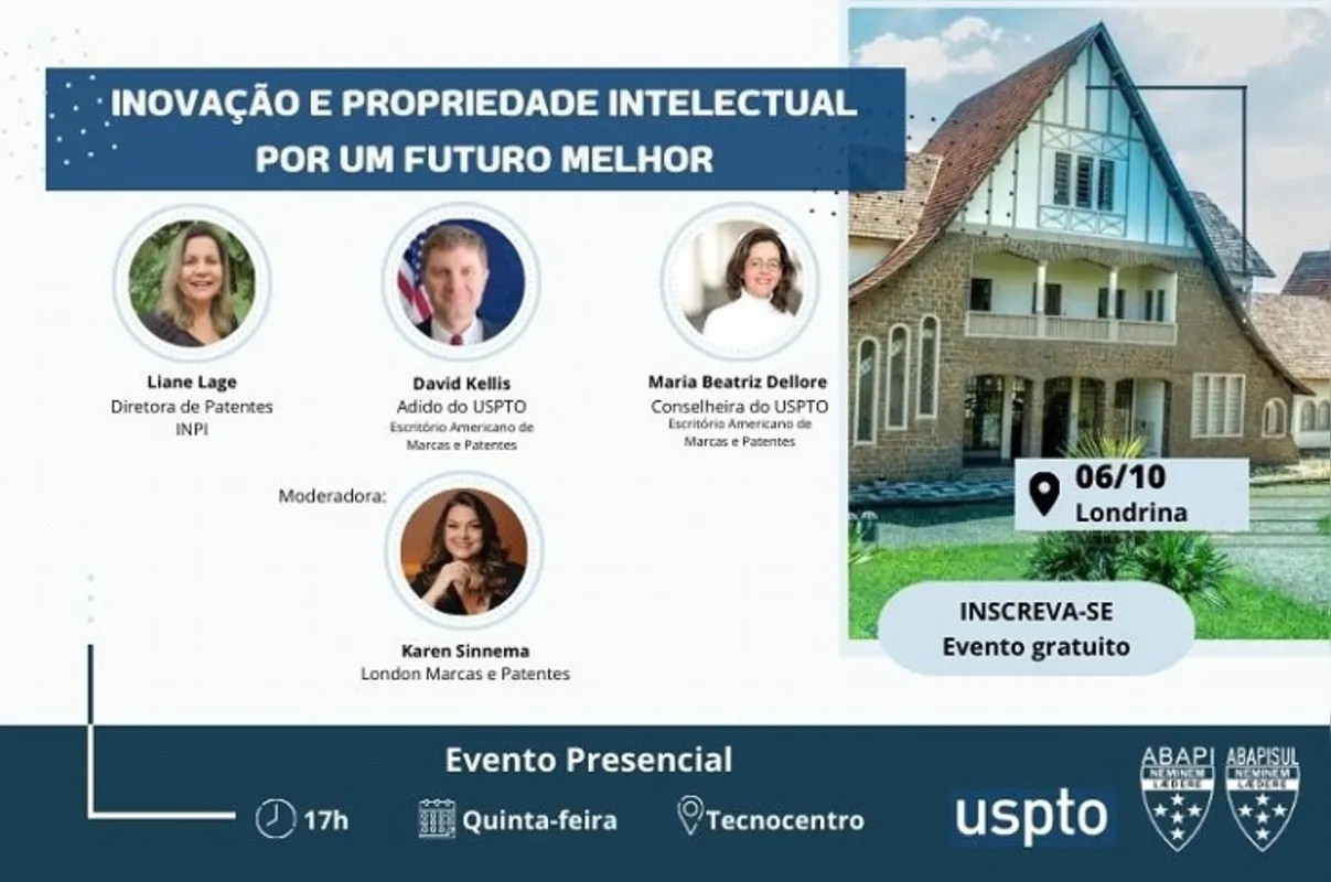 Imagem ilustrativa da imagem Londrina recebe palestra sobre Inovação e Propriedade Industrial