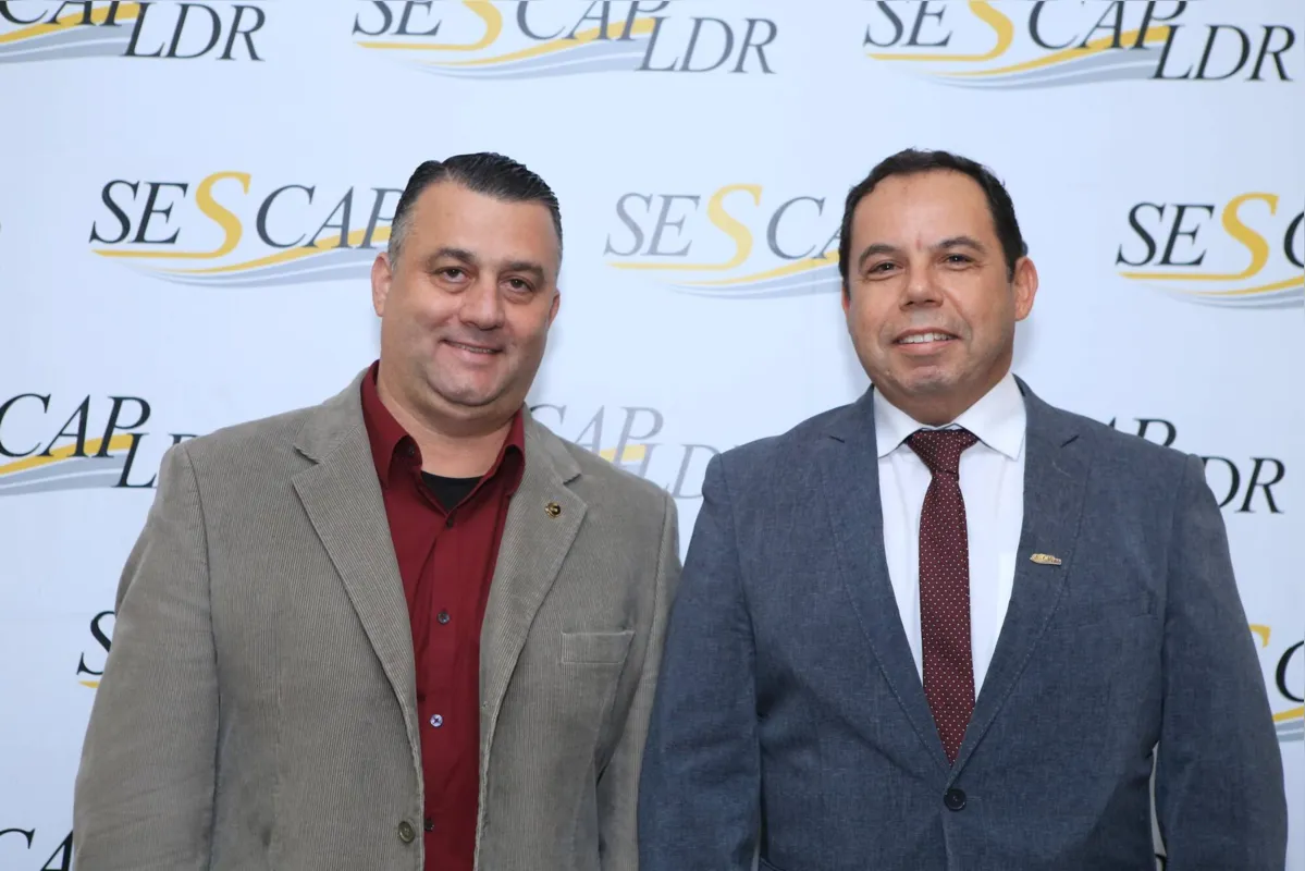 Antônio Ribeiro (representante do Sescap-LDR na Fenacon) e Euclides Nandes Correia(presidente Sescap-LDR)