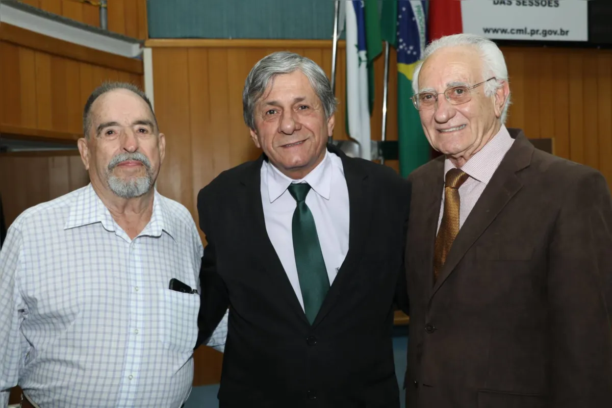 José Francisco Barata, o vice-prefeito João Mendonça e o ex- vereador Romeu Khouri , prestigiando o evento