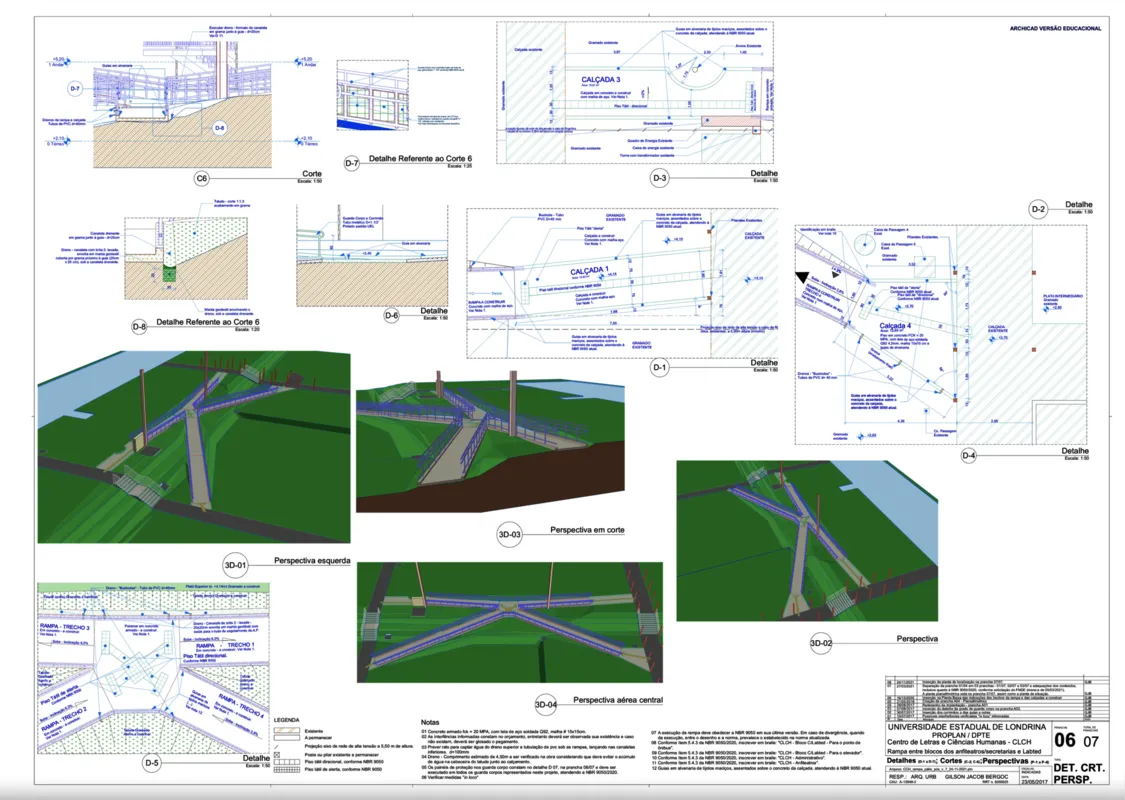 Imagem ilustrativa da imagem Obras de acessibilidade na UEL devem ser concluídas neste semestre