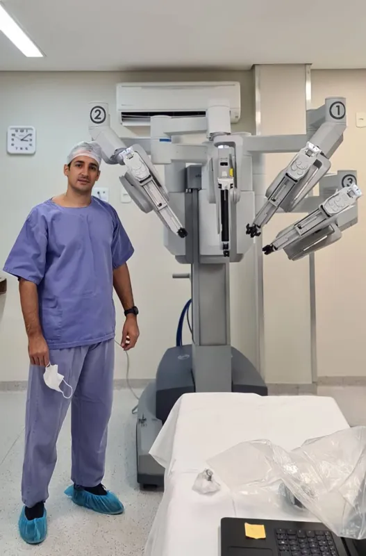 Imagem ilustrativa da imagem Pioneirismo em Cirurgia Robótica Oncológica na região