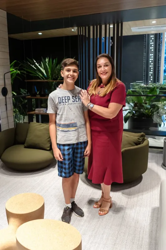 Ana Paula Juliani com o filho
