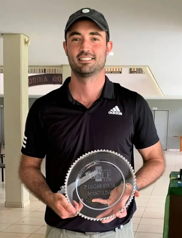João F. Poli, segundo lugar na Index até 14.0  (stroke play)