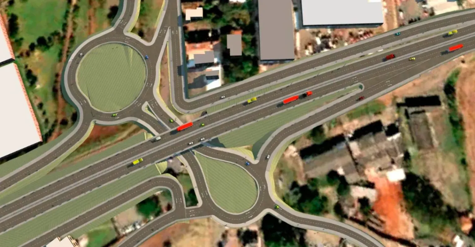 A obra prevê a elevação da BR-369 e execução de passagem inferior com duas pistas duplas ligadas a duas rotatórias.