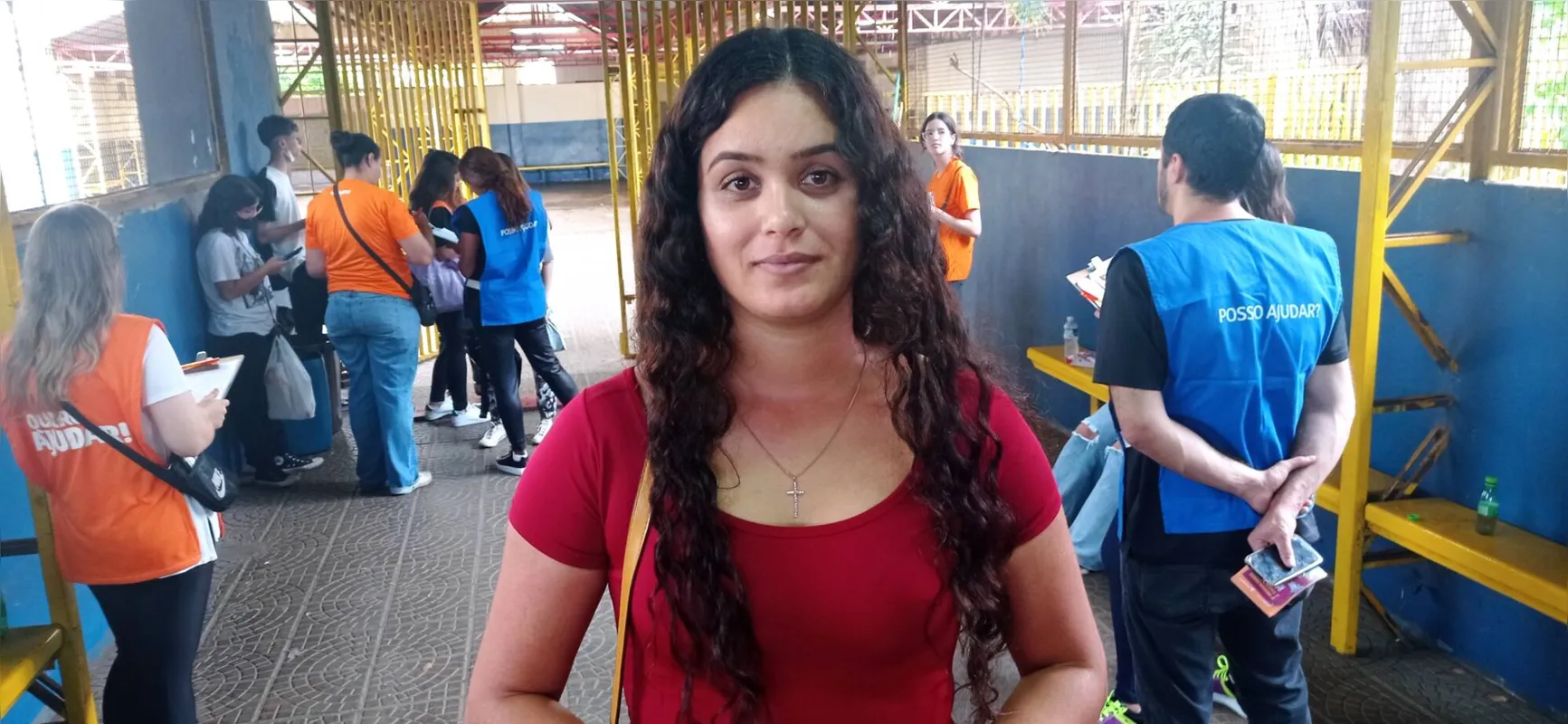 A candidata Jaqueline Ricardo Soares tem fé que vai passar.