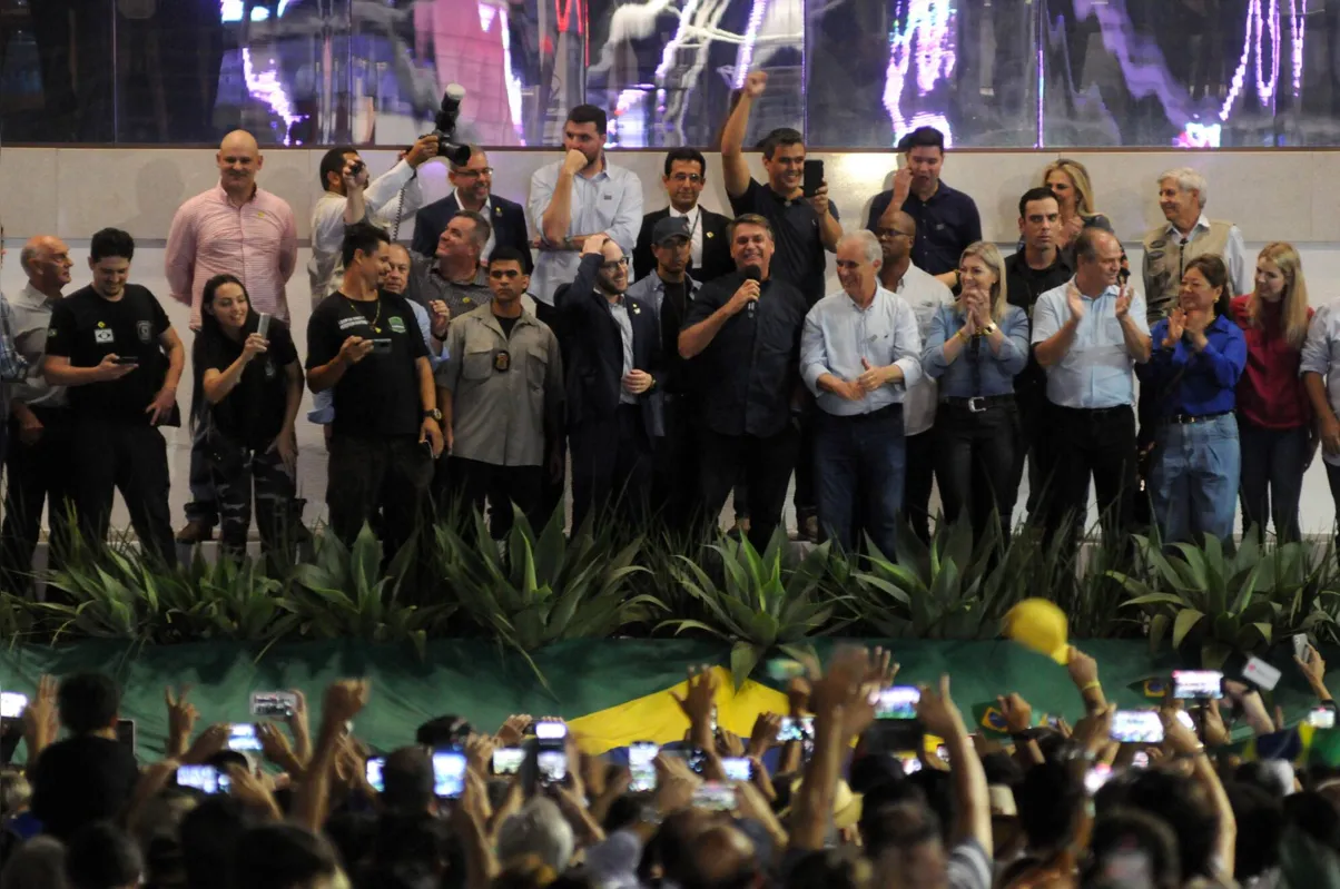 O presidente Jair Bolsonaro visitou a Expo Londrina em abril de 2022