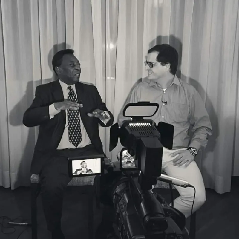 Imagem ilustrativa da imagem Radialista de Londrina entrevistou Pelé em 2017
