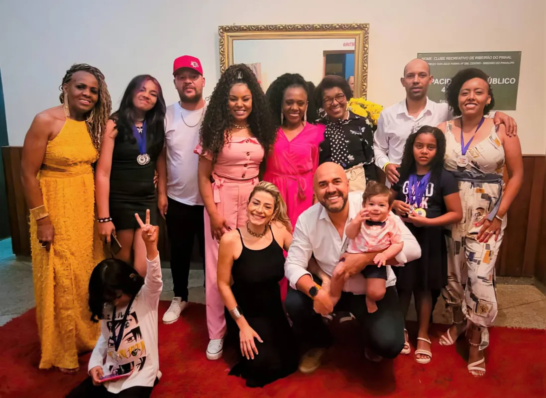 Família Oliveira - homenageados durante a festa