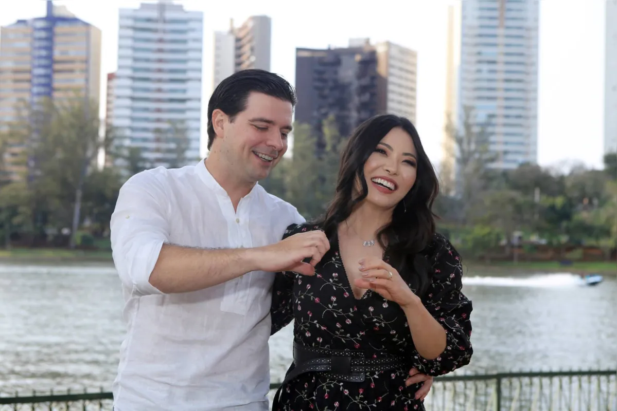 Rodrigo Reis e Mariann Yabiku Reis