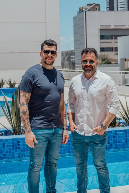 Os diretores da g1 imob, Renato Gomes e José Vinicius Munhoz Pinto