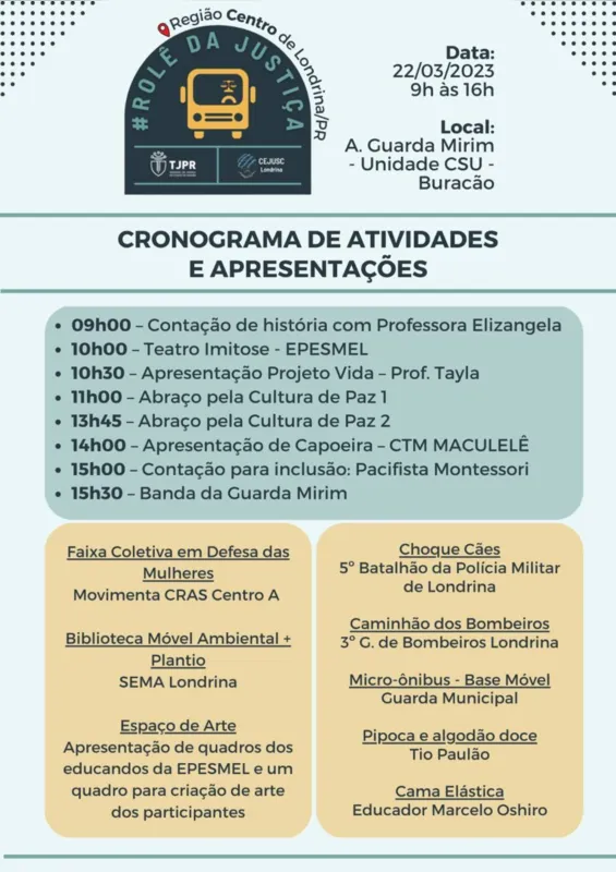 Imagem ilustrativa da imagem Rolê da Justiça será realizado nesta quarta em Londrina