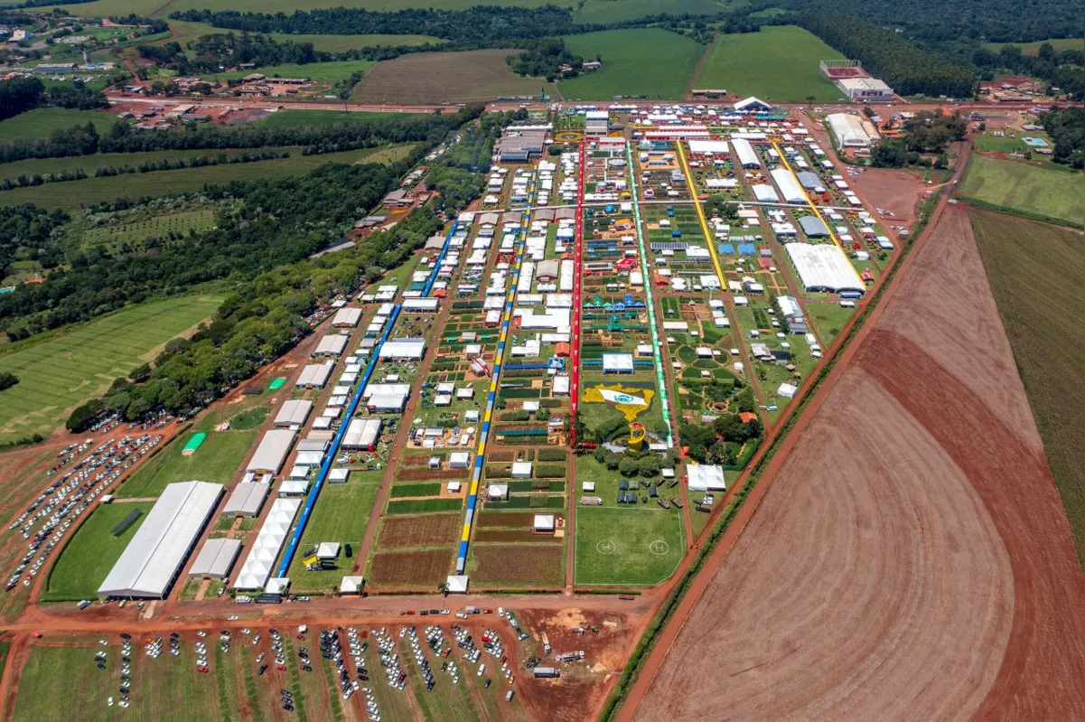 Local do evento, Parque da Coopavel ocupa uma área de 72 hectares, a 12 km do centro de Cascavel