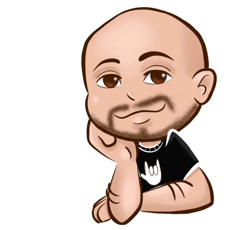 Caricatura de Tio Virso por Cereja Gabi