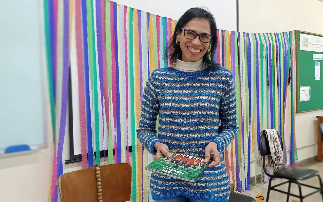A professora Greice F. da Silva considera que a experiência de formação dê aos professores condições de ampliarem a comunicação com as crianças