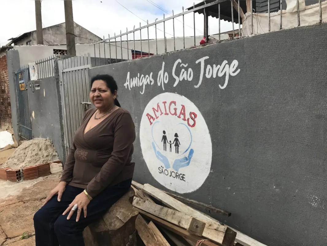 Maria Aparecida Cordeiro é uma das voluntárias do Amigas do São Jorge: "É uma satisfação ver que aquilo que podemos oferecer é recebido com muita felicidade pelas crianças"