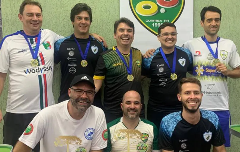 Equipe de Futmesa do LEC comemora bons resultados e medalhas no Sul-Brasileira de futebol de mesa 12 toques