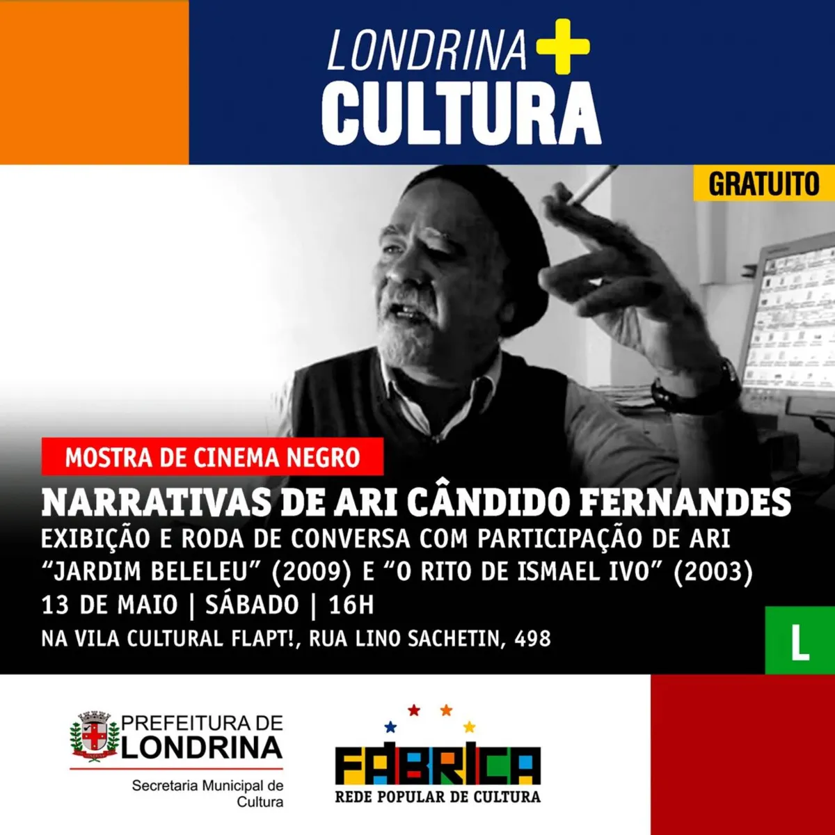 Imagem ilustrativa da imagem Mostra homenageia  Ari Cândido Fernandes, primeiro cineasta negro de Londrina