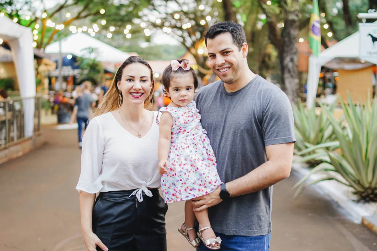 Fernanda, Yasmin e Glauco Bordignon
