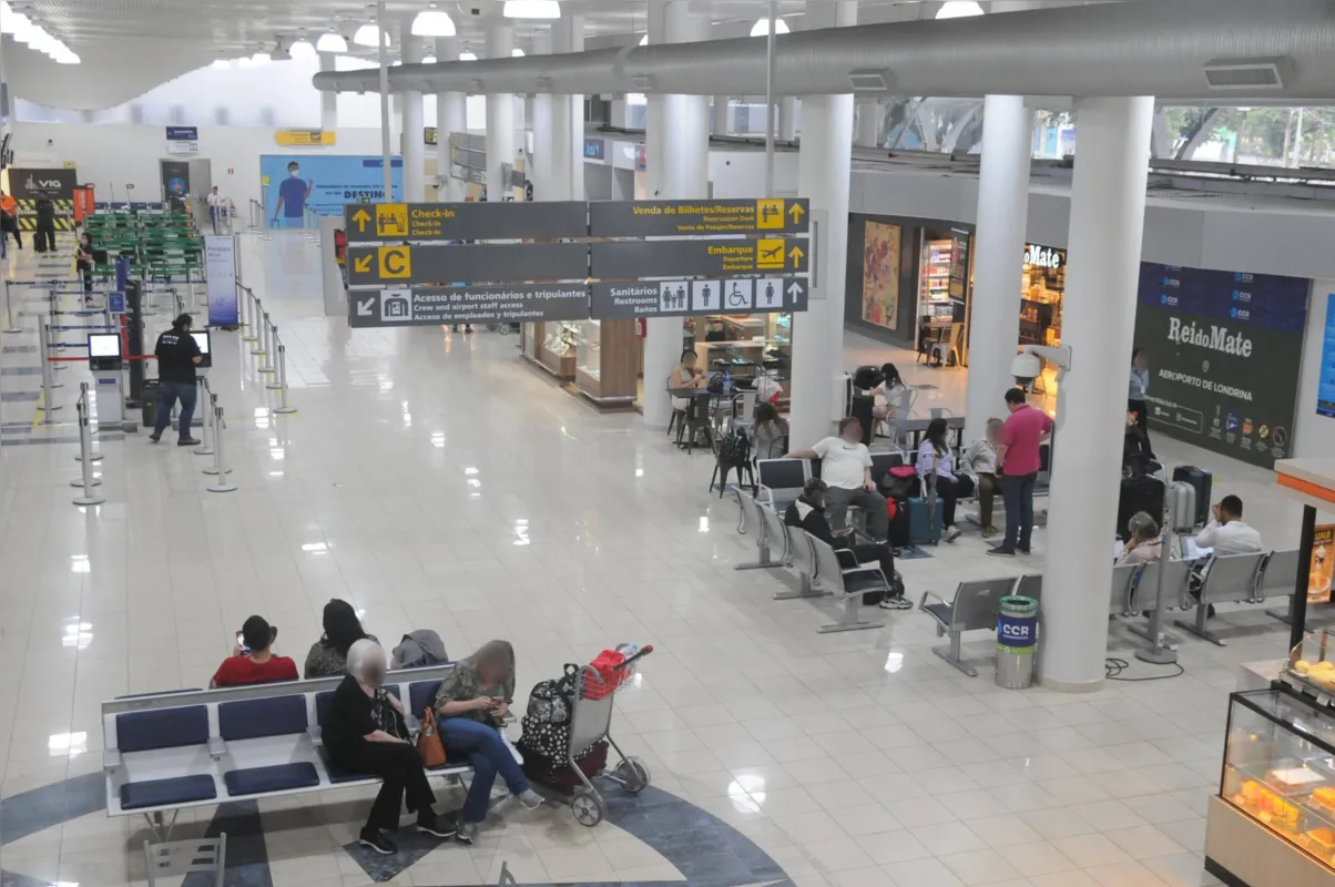 Em julho de 2022, 63 mil passageiros passaram pelo Aeroporto de Londrina