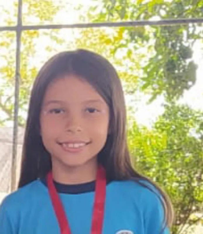 Ana Clara Silva Moraes, aluna da  Escola Municipal Professor Hélvio Esteves