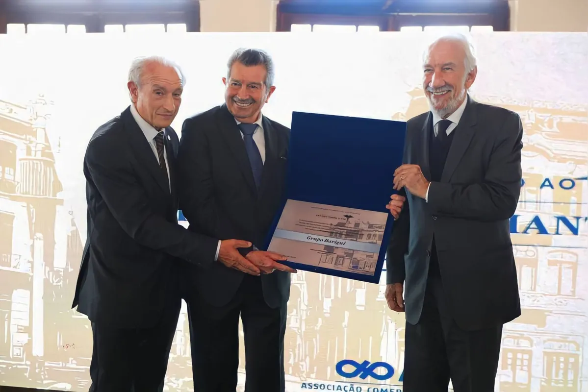 O presidente emérito do Grupo Barigüi, Félix Bordin, o homenageado pela Associação Comercial do Paraná