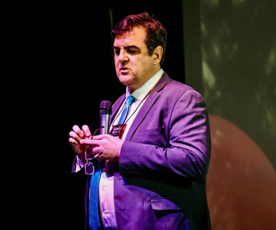 Professor Fábio Andretti veio de Boston para prestigiar o evento