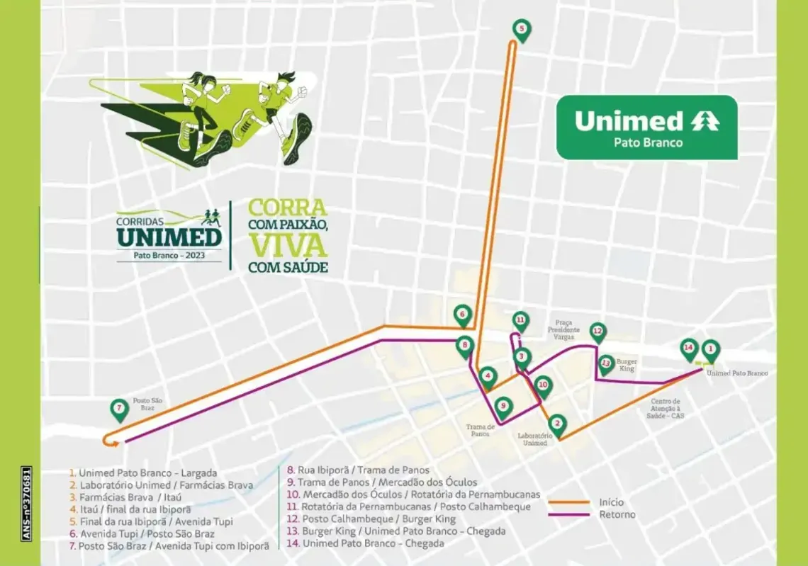 Imagem ilustrativa da imagem Bloqueio de ruas e alterações no transporte público neste domingo devido à corrida de rua Unimed