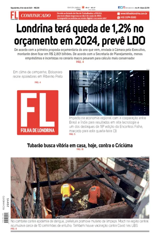 Imagem ilustrativa da imagem Capa 01/05/2023
