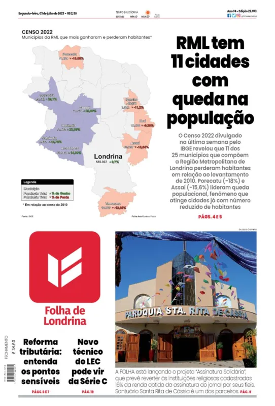 Imagem ilustrativa da imagem Capa 03/07/2023