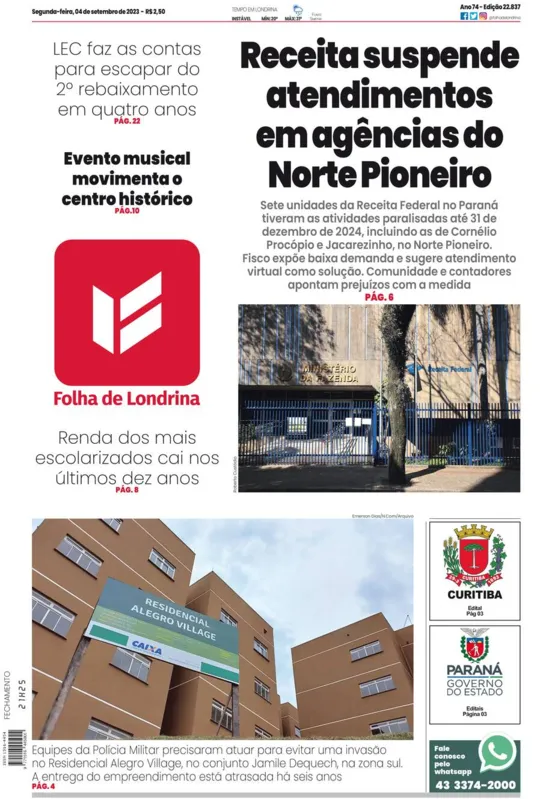 Imagem ilustrativa da imagem Capa 04/09/2023