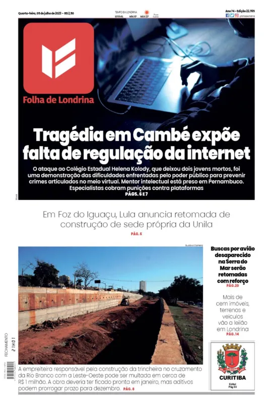Imagem ilustrativa da imagem Capa 05/07/2023