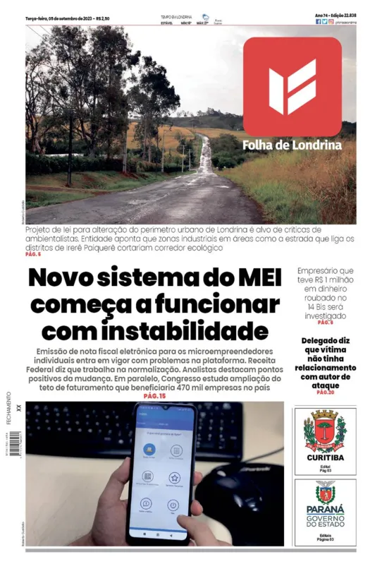 Imagem ilustrativa da imagem Capa 05/09/2023