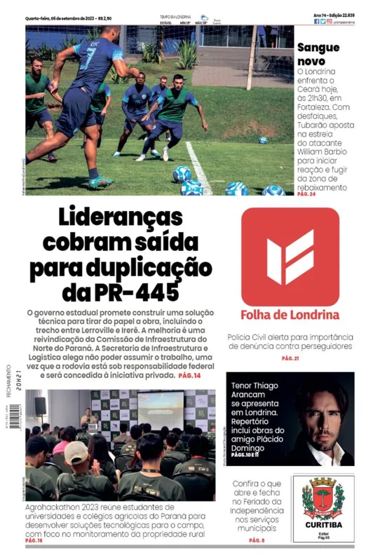 Imagem ilustrativa da imagem Capa 06/09/2023