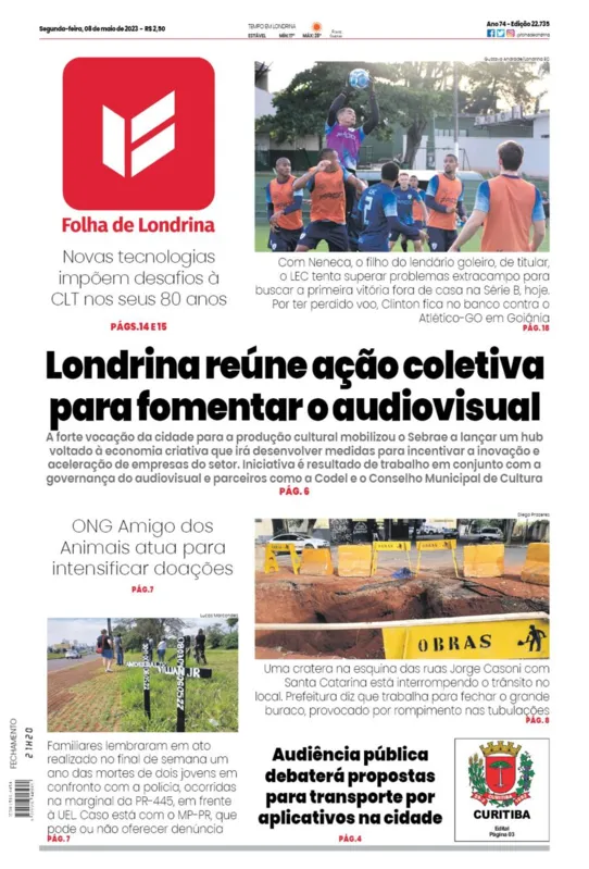 Imagem ilustrativa da imagem Capa 08/05/2023