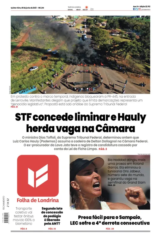 Imagem ilustrativa da imagem Capa 08/06/2023