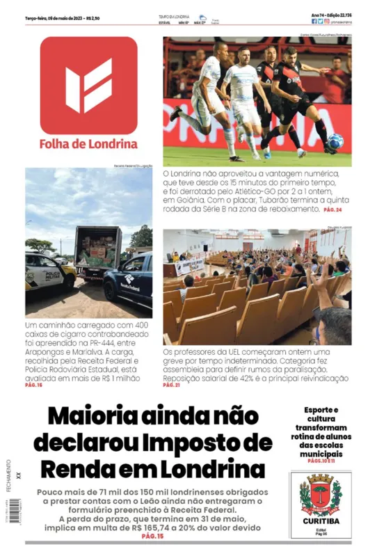 Imagem ilustrativa da imagem Capa 09/05/2023
