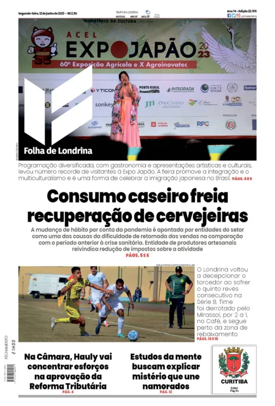 Imagem ilustrativa da imagem Capa 12/06/2023