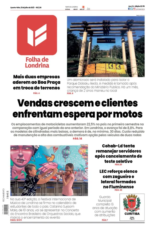 Imagem ilustrativa da imagem Capa 12/07/2023