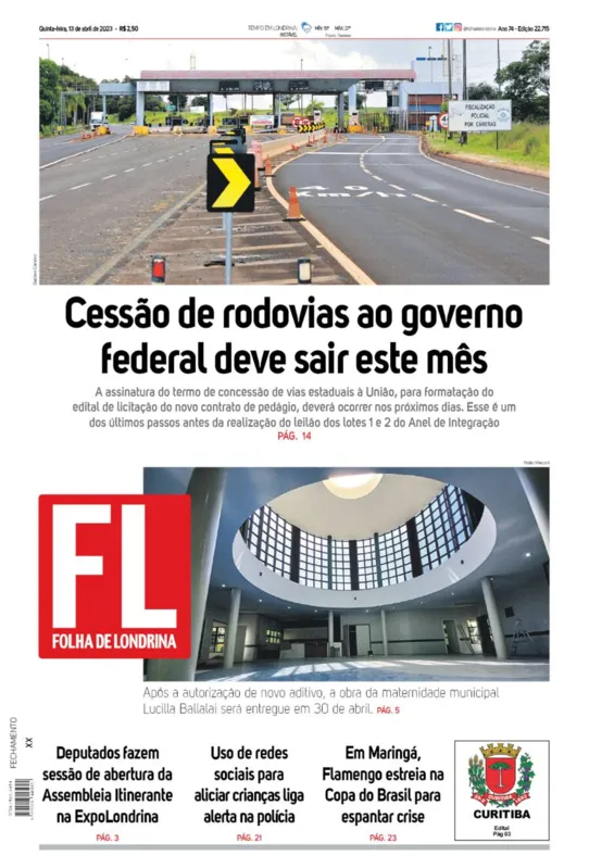 Imagem ilustrativa da imagem Capa 13/04/2023